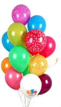 Ankara Forum Outlet AVM �i�ek�i �i�ek sipari�i 30 adet u�an balon buketi demeti renkli
