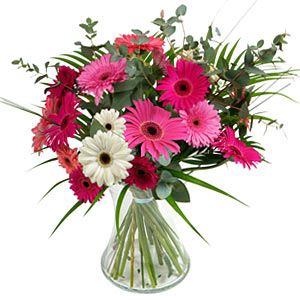 15 adet gerbera ve vazo �i�ek tanzimi Ankara Gordion Al��veri� Merkezi AVM online �i�ek g�nderme sipari�