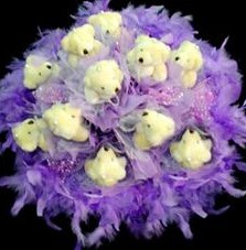 11 adet pelus ayicik buketi Ankara K�z�lay Al��veri� Merkezi AVM �i�ek �i�ek�i , �i�ek�ilik 