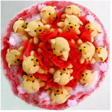 Ankara Optimum AVM �i�ek�i adresleri telefonlar� 15 li ay� buketi Teddy Bear Bouquet