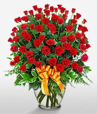 G�rsel vazo i�erisinde 101 adet g�l Ankara Podium AVM  cicek , cicekci 