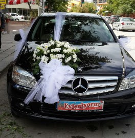 Gelin arabas� s�slemesi Ankara Podium AVM  cicek , cicekci 