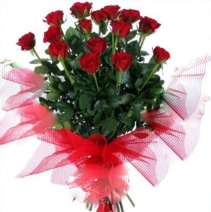 15 adet k�rm�z� g�l buketi Ankara Podium AVM  cicek , cicekci 