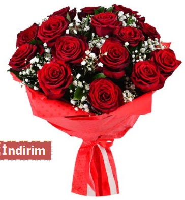 12 Adet k�rm�z� a�k g�lleri Ankara Taurus AVM �i�ek�iler �i�ek sat��� 