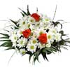 krizantemler beyaz ve g�ller Ankara K�z�lay Al��veri� Merkezi AVM �i�ek �i�ek�i , �i�ek�ilik 