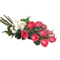 9 adet pembe renkte g�l  Ankara Arcadium Al��veri� Merkezi AVM �i�ek sipari�i