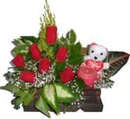 Ankara Optimum AVM �i�ek�i adresleri telefonlar� Sandik i�erisinde 7 adet g�l , mum , oyuncak pelus