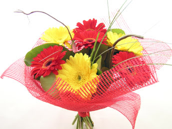 9 adet gerbera �i�eklerinden buket Ankara Taurus AVM �i�ek�iler �i�ek sat���