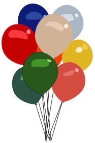 15 adet kar���k renkli u�an balon sipari�i