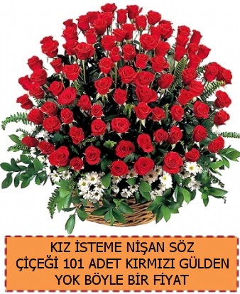 101 G�ll� s�z ni�an k�z isteme �i�e�i Ankara Taurus AVM �i�ek�iler �i�ek sat���