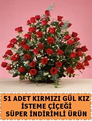 51 Adet k�rm�z� g�lden k�z isteme �i�e�i Ankara ATG Ankara Tren Gar� AVM �i�ek sat���
