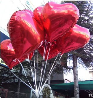 8 adet folyo kalp u�an balon Ankara Karum i� ve al��veri� merkezi AVM ucuz �i�ek g�nder