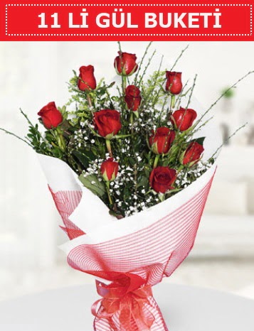 11 adet k�rm�z� g�l buketi A�k budur Ankara FTZ Al��veri� merkezi AVM �i�ek�iler �i�ek g�nder